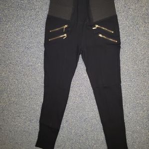 Black zipper Ci Sono leggings